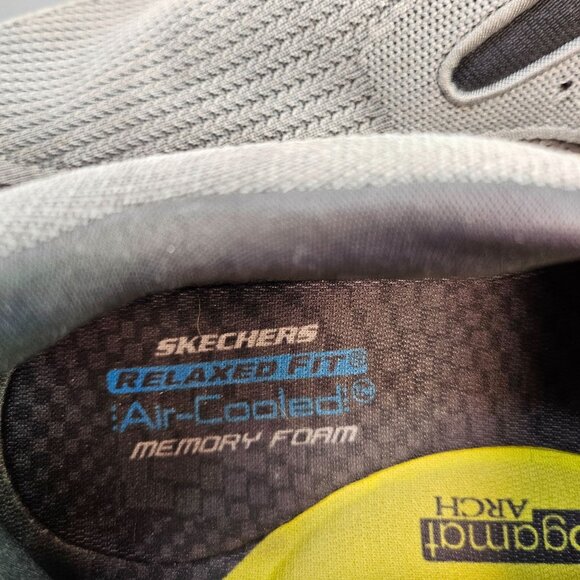 Skechers Men's Size 13 Grey Go Walk Air-Cooled Mesh Slip-On Loafers - Picture 7 of 11